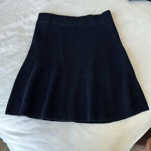 Zara Knit Navy Blue Skirt